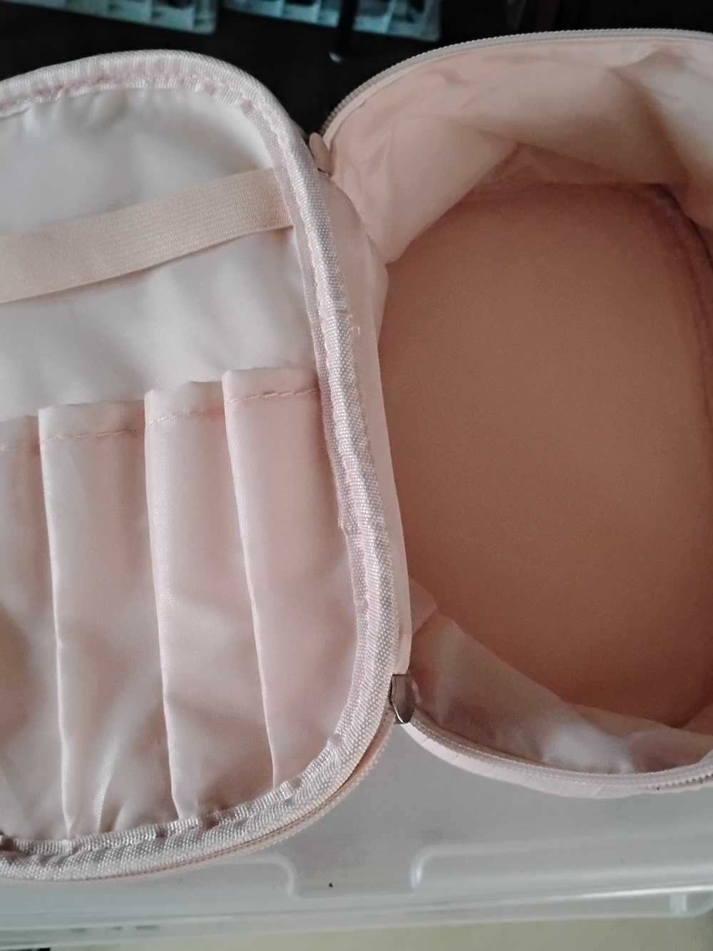 Quilted Light Pink Cosmetic Bag By Beauty Creations